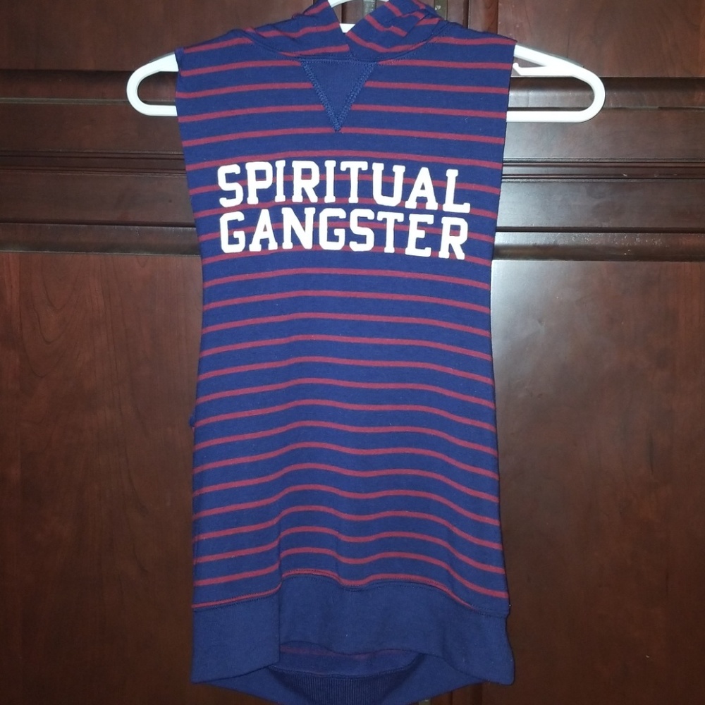 Spiritual Gangsta sleeveless hooded sweatshirt